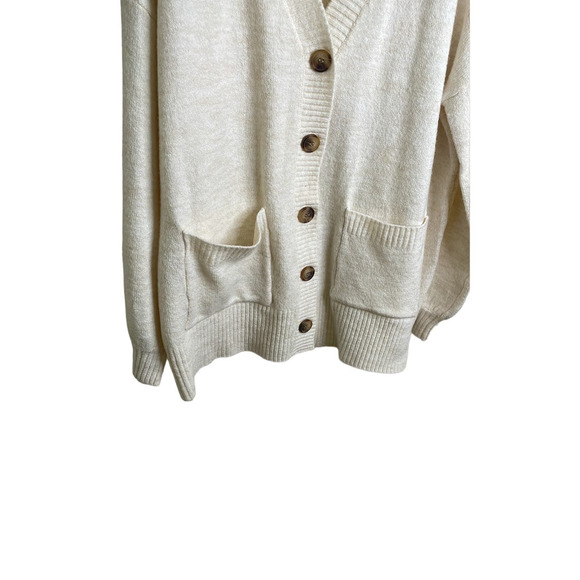 Sanctuary Button Down Oversized Cardigan beige size L NWOT - Picture 3 of 7